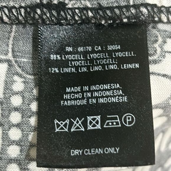 Anthropologie Black and White Floral Maxi Dress - Picture 10 of 14